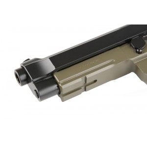 KJ Works Модель пистолета Beretta M9A1 CO2, металл, олива